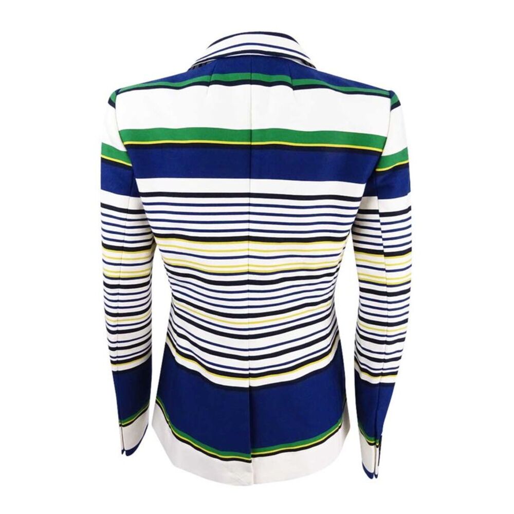 Tommy Hilfiger Women's Three-Pocket Striped Blazer - Indigo Multi - Picture 2 of 3